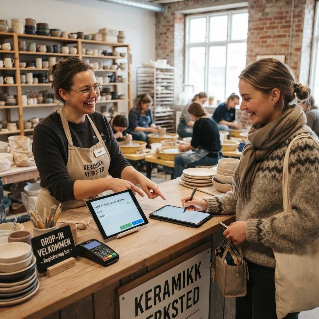 Drop-in-registrering i verkstedet